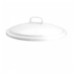 Couvercle Avec Poignée Pour Conteneur Alimentaire Rond HACCP 50 L - Blanc
