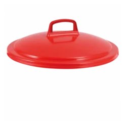 Couvercle Avec Poignée Pour Conteneur Alimentaire Rond HACCP 50 L - Rouge