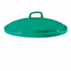 Couvercle Avec Poignée Pour Conteneur Alimentaire Rond HACCP 50 L - Vert