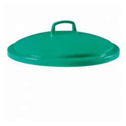 Couvercle Avec Poignée Pour Conteneur Alimentaire Rond HACCP 50 L - Vert