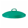 Couvercle Avec Poignée Pour Conteneur Alimentaire Rond HACCP 75 L - Vert