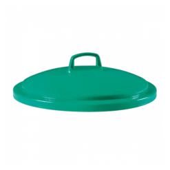 Couvercle Avec Poignée Pour Conteneur Alimentaire Rond HACCP 75 L - Vert