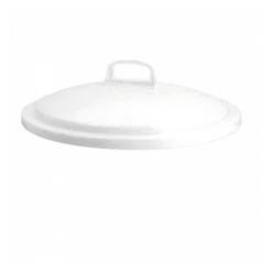 Couvercle Avec Poignée Pour Poubelle Ronde Tri Sélectif 50 L - Blanc