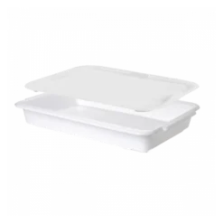 Couvercle Bac à Diviseuse Rectangulaire 600 X 400 - 13 L - Blanc -Outils De Stockage couvercle bac a diviseuse rectangulaire 600 x 400 13 l blanc 2