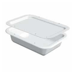 Couvercle Demi Bac à Diviseuse400 X 300 - 7 L - Blanc -Outils De Stockage couvercle demi bac a diviseuse 400 x 300 7 l blanc 2