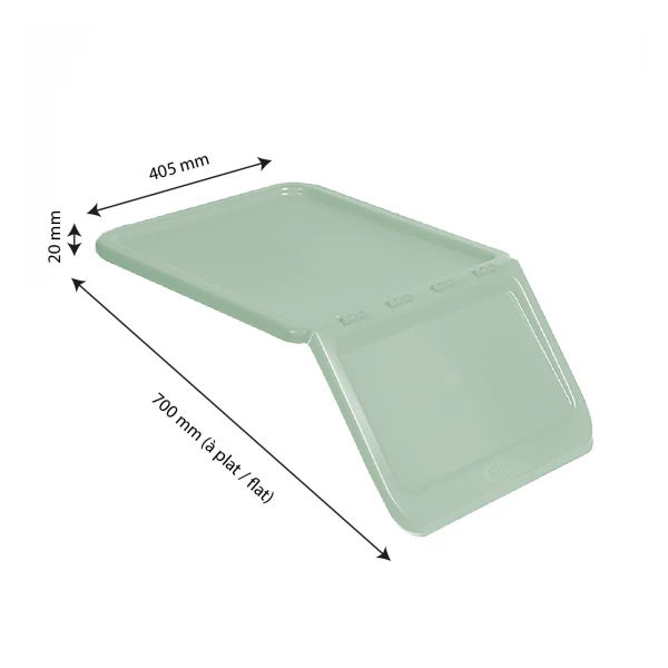 Couvercle Pour Bac 40 L Et 80 L - Vert Amande 2 Couvercle Pour Bac 40 L Et 80 L - Vert Amande – Image 2