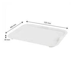 Couvercle Pour Bacs à Diviseuse 10 L/20 L - Blanc -Outils De Stockage couvercle pour bacs a diviseuse 10 l 20 l blanc 2