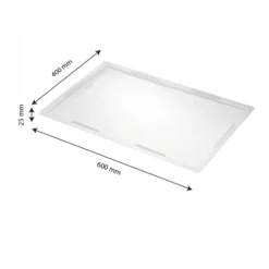 Couvercle Pour Caisse Pleine 600 X 400 X 25 Mm - Blanc -Outils De Stockage couvercle pour caisse pleine 600 x 400 x 25 mm blanc 2