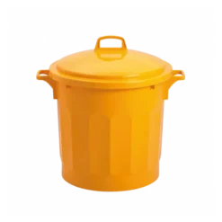 Couvercle Pour Poubelle Ronde Tri Sélectif 75 L - Jaune -Outils De Stockage couvercle pour poubelle ronde tri selectif 75 l jaune 2