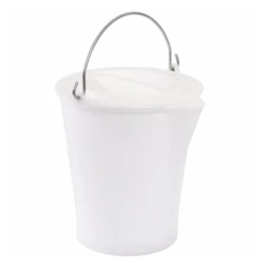 Couvercle Pour Seau Rond Avec Bec Verseur 12 L - Blanc -Outils De Stockage couvercle pour seau rond avec bec verseur 12 l blanc 2