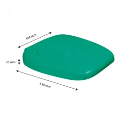 Couvercle Pour Support Sac 120 L - Vert -Outils De Stockage couvercle pour support sac 120 l vert 1