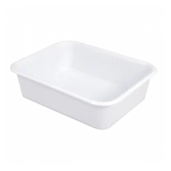 Cuvette Rectangulaire Profonde 20 L - Blanc