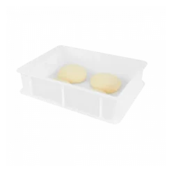 Demi Bac à Pâtons 400 X 300 X 100 Mm 9 L - Blanc -Outils De Stockage demi bac a patons 400 x 300 x 100 mm 9 l blanc 2