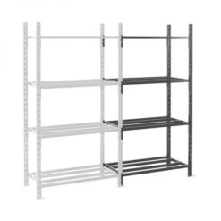 Rayonnage Charges Lourdes Kit Suivant 4 étagères Tubes 2000x1010x600 Mm Fliplus