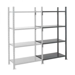 Rayonnage Charges Lourdes Kit Suivant 4 étagères En Tôle 2000x1010x1000 Mm Fliplus