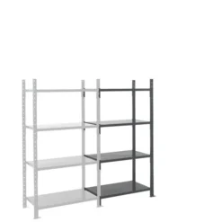 Rayonnage Charges Lourdes Kit Suivant 4 étagères En Tôle 2000x1260x1000 Mm Fliplus
