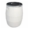 Fût 100 L + Genouillère Métal + Couvercle - Blanc