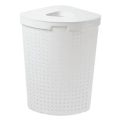 Grand Panier à Linge D'angle En Plastique 62 Litres