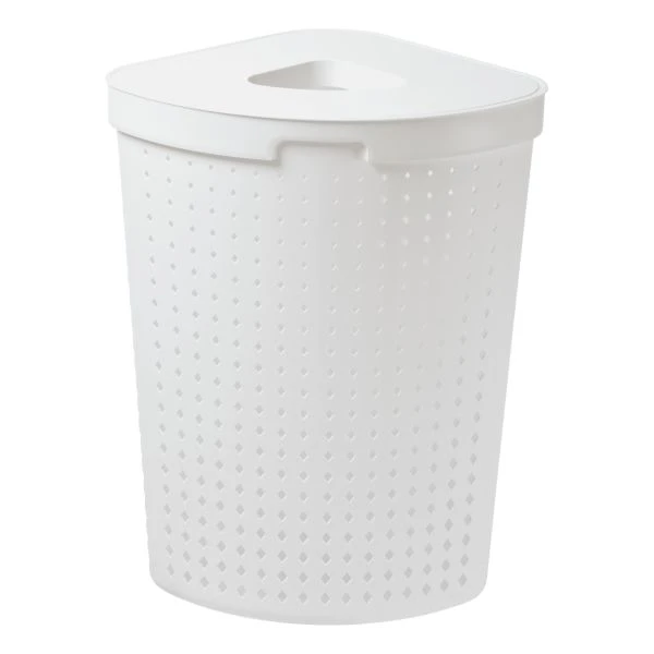 Grand Panier à Linge D'angle En Plastique 62 Litres 1 Grand Panier à Linge D'angle En Plastique 62 Litres