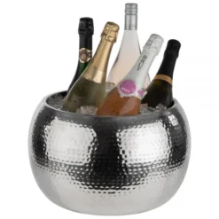 APS Grand Seau à Bouteilles En Acier Inoxydable 8 Litres Big Bowl