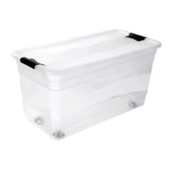 Keeeper Grande Caisse De Rangement Avec Roulettes 83 Litres