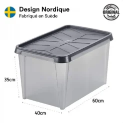 Grande Caisse De Stockage Etanche Hermétique 50 Litres 11 Grande Caisse De Stockage Etanche Hermétique 50 Litres -Outils De Stockage grande boite de rangement etanche grise 50 l dry 45 smartstore 4