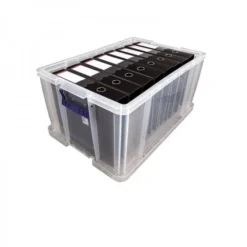 Fellowes Grande Boîte De Rangement Empilable Solide 70 Litres