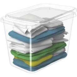 Grande Boîte De Rangement Transparente 60 Litres Basic XL