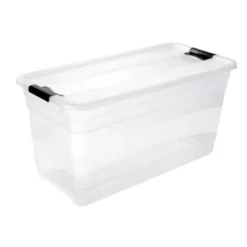 Keeeper Grande Boîte De Rangement Transparente 83 Litres