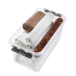 Grande Caisse De Rangement à Roulettes 70 Litres -Outils De Stockage grande caisse de rangement 70 l a roulettes classic 70 smartstore 4