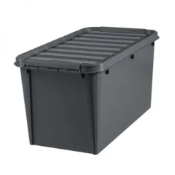 Grande Caisse Plastique Avec Couvercle 70 Litres