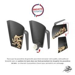 EDA Grande Pelle à Granulés Pour 1,5 Kg De Pellets -Outils De Stockage grande pelle a granules pour 15 kg de pellets 2