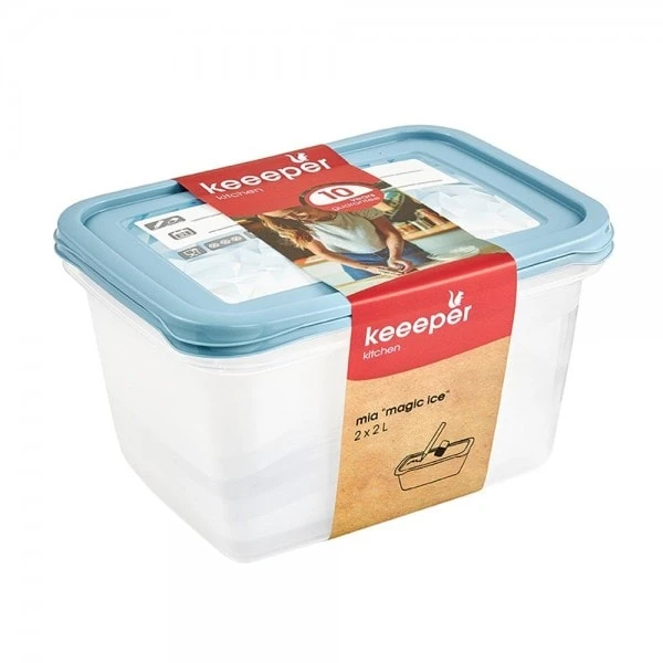 Keeeper Lot De 2 Boîtes De Congélation 2 Litres Mia Magic Ice 1 Keeeper Lot De 2 Boîtes De Congélation 2 Litres Mia Magic Ice