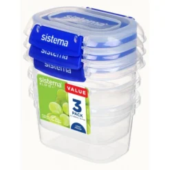 Sistema Lot De 3 Boîtes Alimentaires Hermétiques 400 Ml