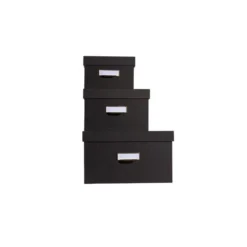 Exacompta Lot De 3 Boîtes En Carton Déco Office By Me