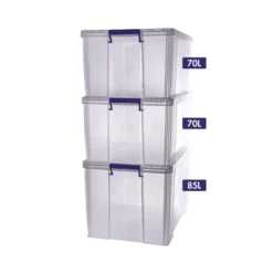 Fellowes Lot De 3 Caisses De Rangement Professionnel Avec Couvercle