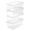 Keeeper Lot De 4 Boîtes Pour Vêtements 5,6 Litres