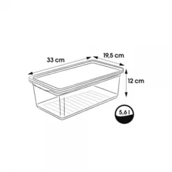 Keeeper Lot De 4 Boîtes Pour Vêtements 5,6 Litres -Outils De Stockage lot de 4 boites de rangement 5 6 l chaussures vetements bea keeeper 2