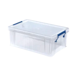 Fellowes Lot De 4 Boîtes De Rangement Transparentes A4 10 Litres -Outils De Stockage lot de 4 boites de rangement transparentes a4 10 l prostore fellowes 3