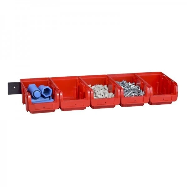 Lot De 5 Bacs à Bec Rouge Avec Rail ProfiPlus C 2/6 Allit 2 Lot De 5 Bacs à Bec Rouge Avec Rail ProfiPlus C 2/6 Allit – Image 2