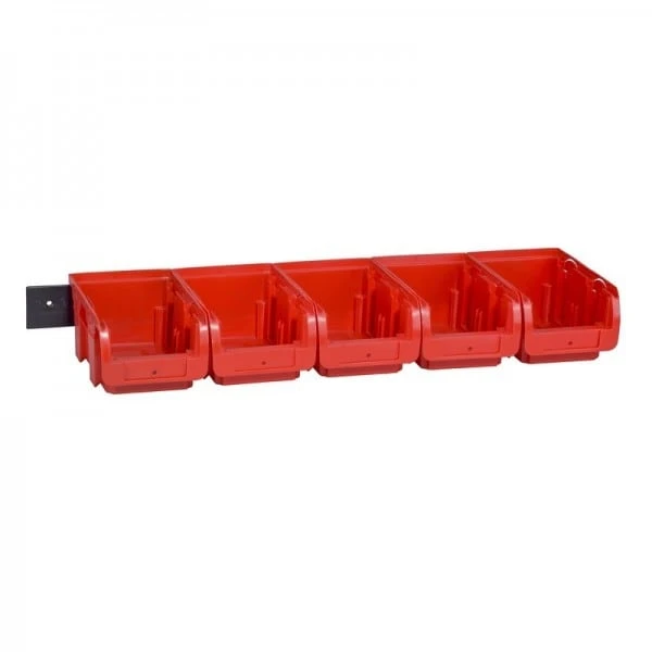 Lot De 5 Bacs à Bec Rouge Avec Rail ProfiPlus C 2/6 Allit 1 Lot De 5 Bacs à Bec Rouge Avec Rail ProfiPlus C 2/6 Allit