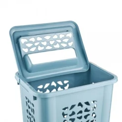 Keeeper Panier à Linge Sale Avec Couvercle Et Fente 60 Litres -Outils De Stockage panier a linge avec couvercle 60 litres 2
