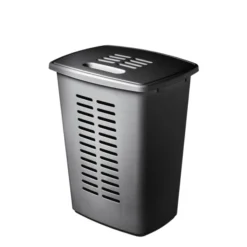 Panière à Linge Sale Grand Volume 60 Litres Avec Poignées