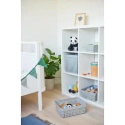 Panier De Rangement En Plastique Recyclé L -Outils De Stockage panier de rangement en plastique recycle seoul basket l plast team 3