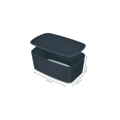 Leitz Petit Bac De Rangement Avec Couvercle 5 Litres My Box Cosy -Outils De Stockage petit bac de rangement avec couvercle 5 litres my box cosy 2