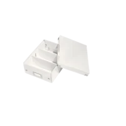 Leitz Boîte En Carton Plate à Compartiments Avec Couvercle -Outils De Stockage petite boite de rangement a compartiment click store wow blanc leitz 2