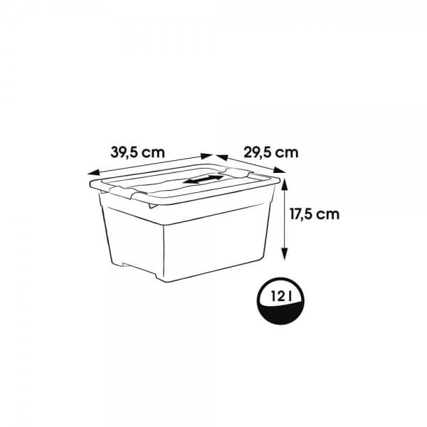 Keeeper Petite Boîte De Rangement Résistante Empilable 12 Litres 2 Keeeper Petite Boîte De Rangement Résistante Empilable 12 Litres – Image 2