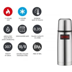 Petite Bouteille Isotherme 350 Ml Light & Compact Argent Thermos 6 Petite Bouteille Isotherme 350 Ml Light & Compact Argent Thermos -Outils De Stockage petite bouteille isotherme 350 ml light compact argent thermos 2