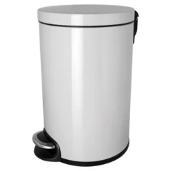Petite Poubelle Salle De Bain Blanche 5 Litres