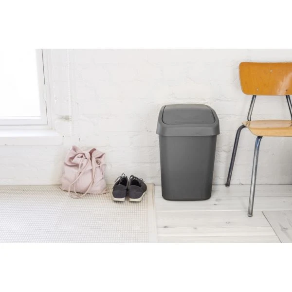 Poubelle à Couvercle Basculant Style Moderne 25 Litres 2 Poubelle à Couvercle Basculant Style Moderne 25 Litres – Image 2